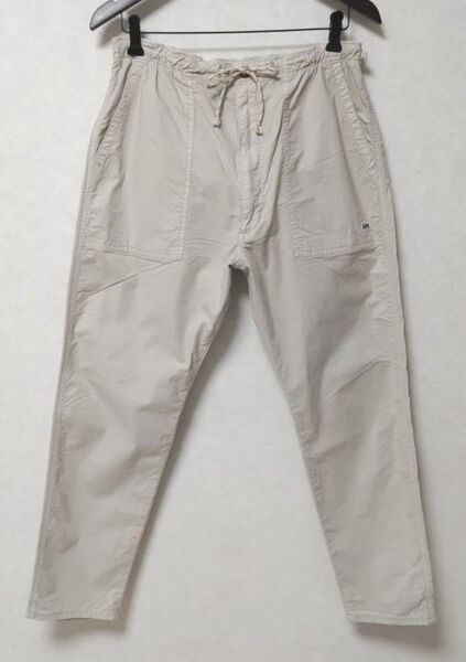 【美品】Lee メンズ ストレッチ サマー イージーパンツ M オフホワイト