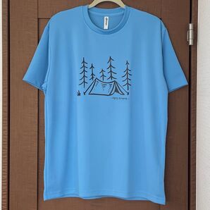 ドライ Tシャツ キャンプ LLサイズ メンズ レディース 半袖 キャンピング ティシャツ 半袖Tシャツ