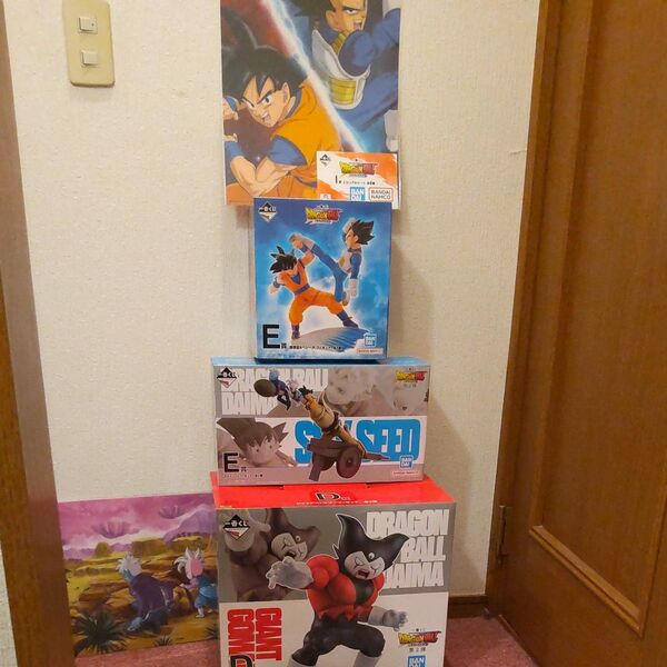ドラゴンボール一番くじDAIMAフィギュア☆ジャイアントゴマースカイシード孫悟空&ベジータ☆F賞フィギュアマグネット☆他まとめ売り