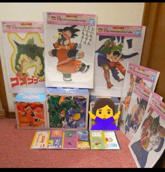 ドラゴンボール一番くじヒストリー2ラストワン&C賞ベジータVSセル他ステッカー5ボード6