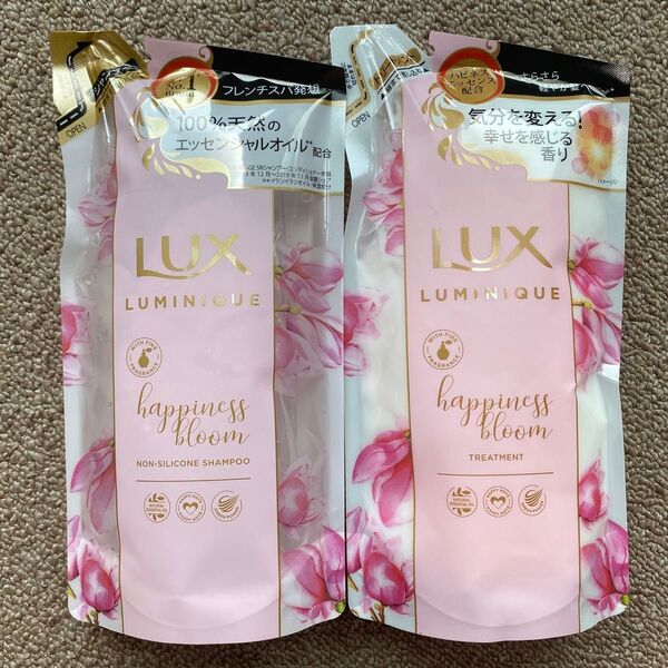 LUX ルミニーク ハピネスブルーム シャンプー&トリートメント レフィル 各350g