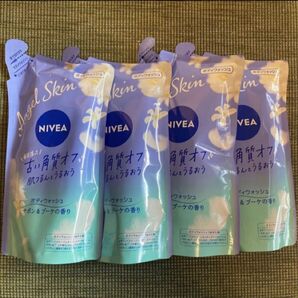 ニベア エンジェルスキン ボディウォッシュ サボン&ブーケの香り 詰替え 360ml×4