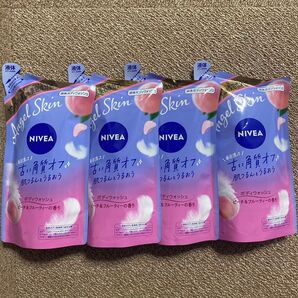 ニベア エンジェルスキン ボディウォッシュ フラワー&ピーチの香り 詰替え 360ml×4