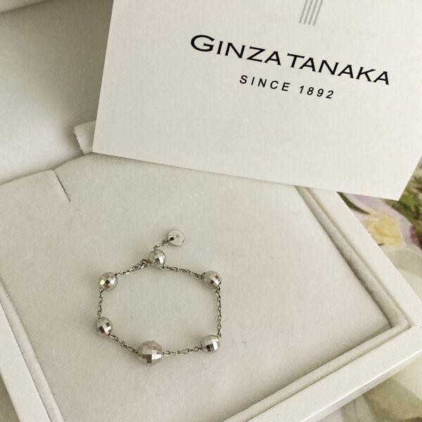 【完売品】GINZA TANAKA 純プラチナPt リング 指輪 田中貴金属