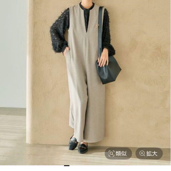 美品 レプシィム キーネック サロペット 低身長 小柄さん オールインワン オーバーオール
