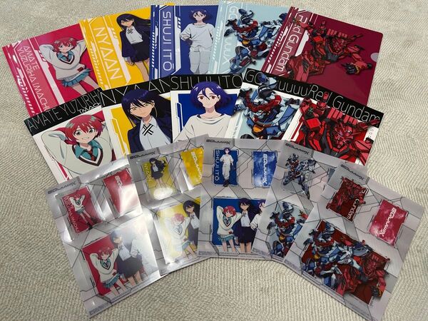 機動戦士ガンダム クリアシート5種+A5ノート5種+クリアファイル5種 全15種セット セブンイレブン限定