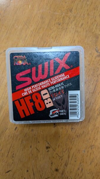 SWIX HF8BD 滑走ワックス 2度ほど使用しました