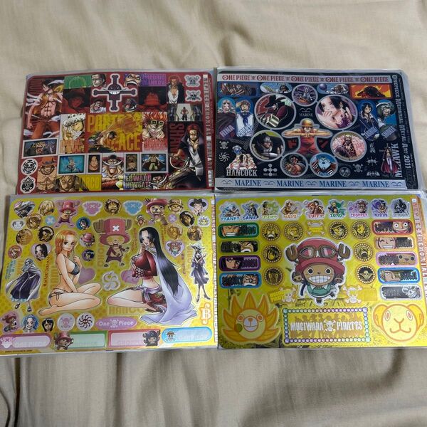 ONE PIECE ワンピースジャンボカードダスシールステッカー ルフィ ナミ チョッパー ハンコック