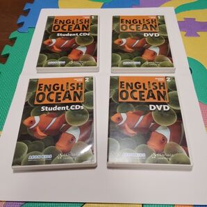 ENGLISH OCEAN 1&2 Student CDs & DVDs 4点セット