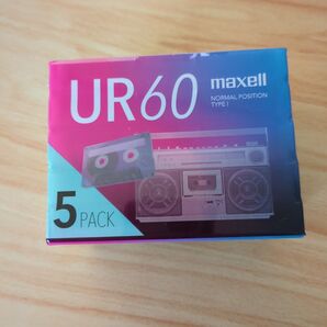 maxell UR60 カセットテープ 5本パック 新品未開封
