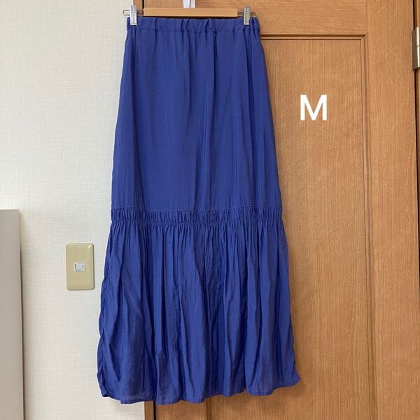 レディース ロング スカート ウエストゴム ロング丈 夏服 夏物 夏スカート