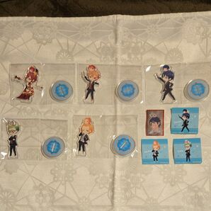 ツイステッドワンダーランド ミニアクリルスタンド ハーツラビュル寮 ツムステッドワンダーランドセット+おまけ(ステッカー)