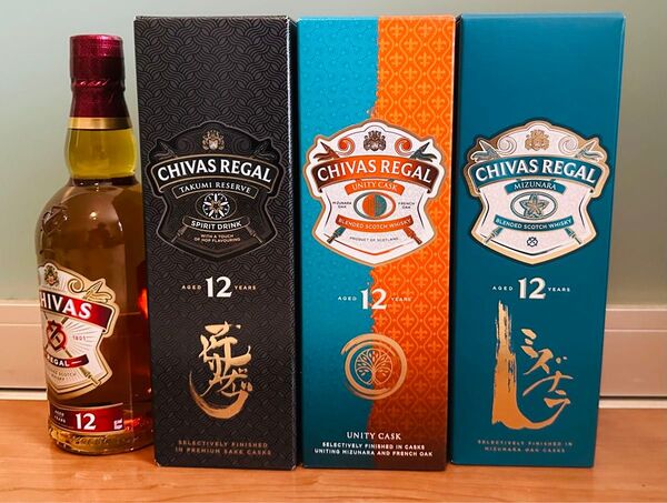 シーバスリーガル ユニティカスク 匠 ミズナラ 12年 Chivas Regal 700ml 新品 4本セット 箱付