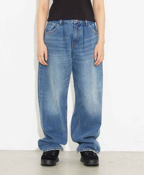 X-girl WIDE TAPERED PANTS デニムパンツ