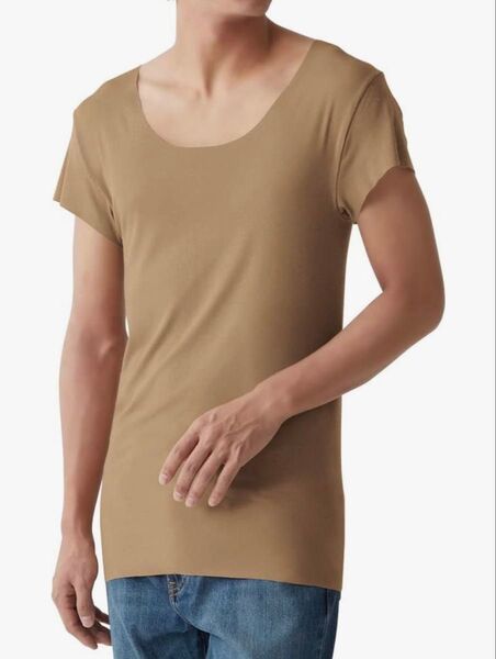 【グンゼ】インナーシャツ YG Tシャツ専用 in.T(インティー) CUT OFFシリーズ クルーネックTシャツ 汗取りパッド付