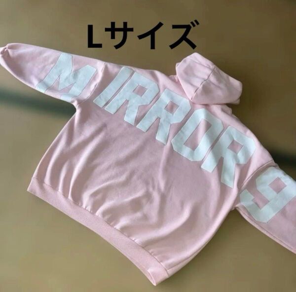 mirror9 パーカー アイコンフーディ ピンク Lサイズ ミラーナイン