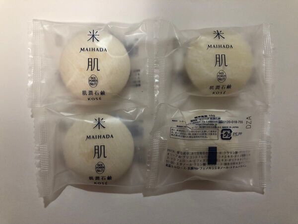 米肌 肌潤石鹸15g 4個