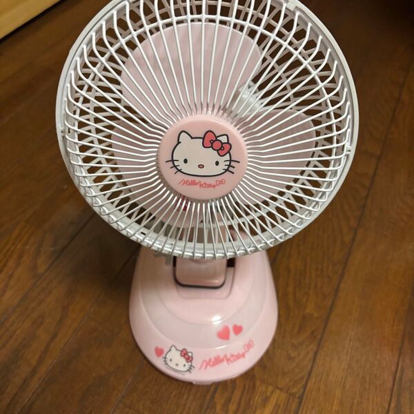 ジャンク品 扇風機 平成レトロ サンリオ ハローキティ ピンク 2017 訳あり