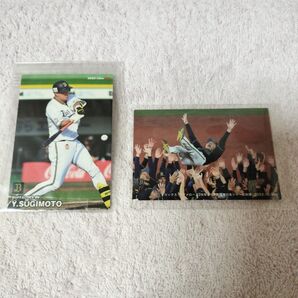 特価☆匿名配送☆新品プロ野球チップスカード2023 オリックス杉本&優勝カード