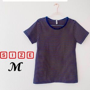 【未使用品】 SPERANZA 古着 ボーダー Tシャツ トップス mサイズ 綿100 メンズファッション Tシャツメンズ半袖