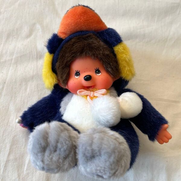 アニマルドレス ペンギン かぶりものモンチッチ おすわり Monchhichi