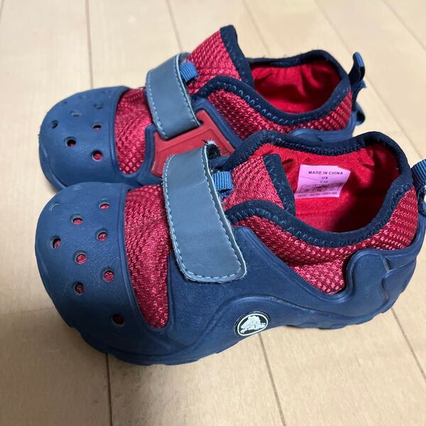 クロックス サンダル ネイビー×レッド