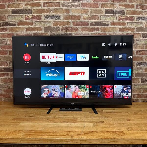 SONY 49インチ 4Kチューナーレス 液晶テレビ FW-49BZ35F Android TV スマートテレビ 動画アプリ搭載