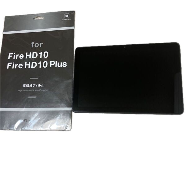 第11世代 Fire HD 10 タブレット 10.1インチHDディスプレイ 32GB ブラック (2021年発売) とフィルム