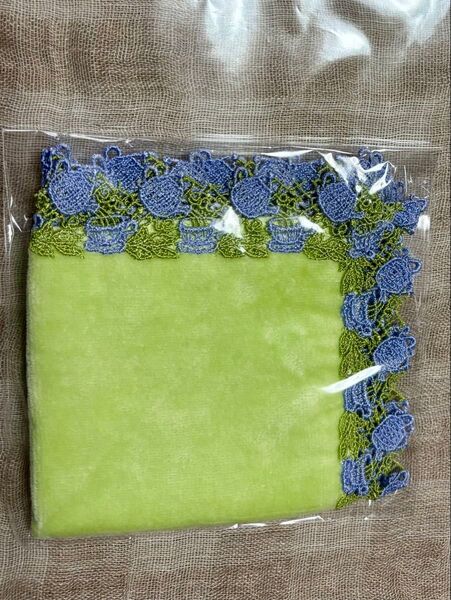 新品未使用、近沢レース ハンカチ ティータイム