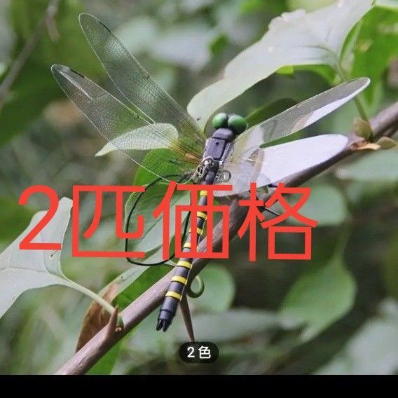 オニヤンマ 虫除け 安全ピン付き 2個セット トンボ ハエ 蚊 害虫 昆虫 アウトドア キャンプ 釣り 虫除け用品