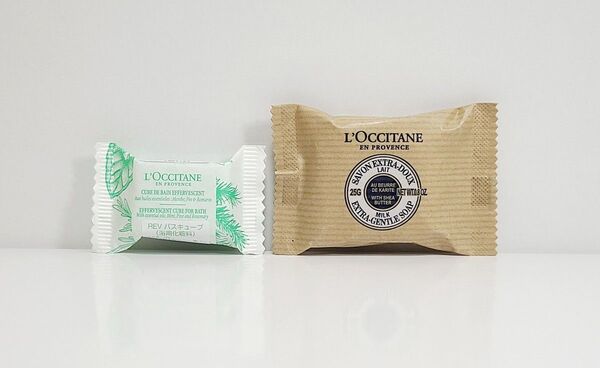 L'OCCITANE(ロクシタン) アメニティ バターソープ、バスキューブ 2点セット