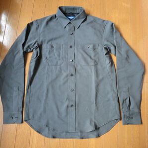 Whole Earth ホールアース デサント(フラッグ) 登山用ドライシャツ 長袖 Mサイズ グレー 薄手 新品未使用