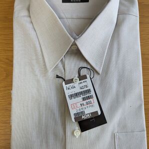 EXCELLENT 長袖 形状安定 シャツ 42-76 ベージュ AOKI アオキ