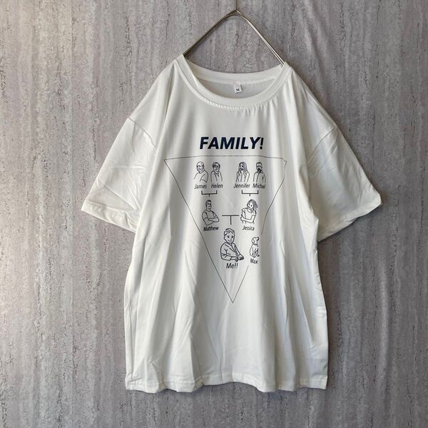 【最終値下げ】新品★ Tシャツ イラスト デザイナー オシャレ 可愛い ホワイト ユニセックス