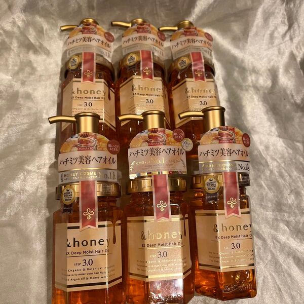 アンドハニー EXディープモイスト ヘアオイル グランローズハニーの香り100ml×6個セット