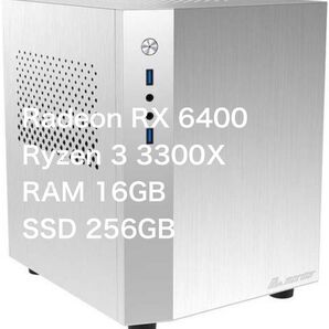 【ゲーミングPC】RX6400/Ryzen3/メモリ16GB/SSD256GB/450W電源