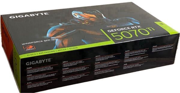 【新品未開封】GIGABYTE GeForce RTX 5070 Ti WINDFORCE SFF 16G おまけ付き