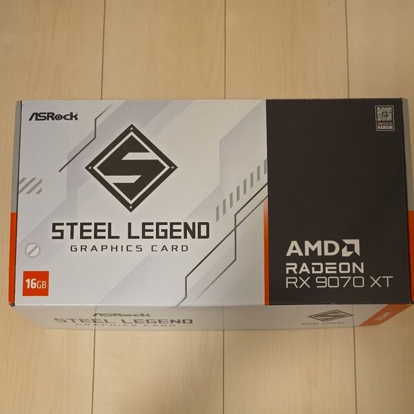 未使用ASRock Steel legend RX9070XT SL 16G/AX