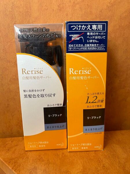 リライズ Rerise 白髪染め 白髪用紙色サーバー リブラック 本体 付け替えセット