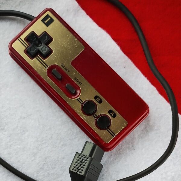 動作確認済み ④ニューファミコン用コントローラー 純正FC1P改造 分解洗浄済み ゴム新品