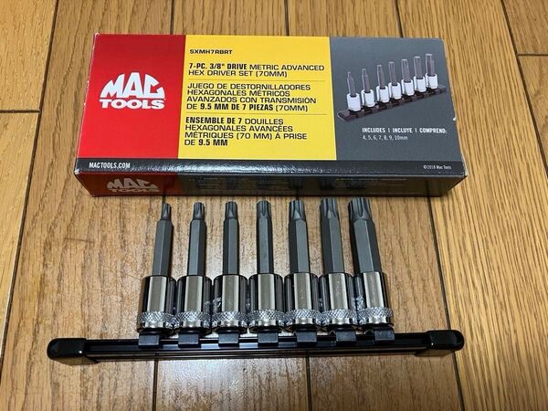 マックツールズ 3/8 ミリ アドバンスドヘックスソケットSXMH7RBRT MAC TOOLS マックツール 六角レンチ