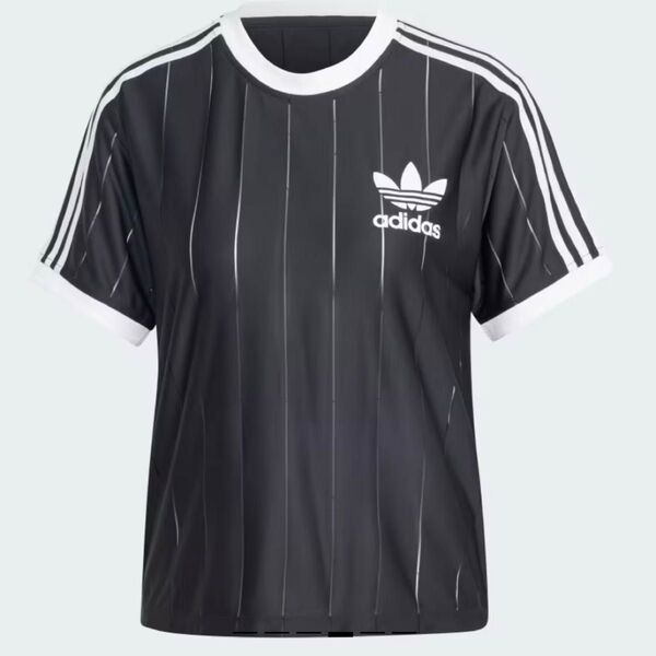 adidas アディダス スリーストライプスピンストライプ Tシャツ 半袖