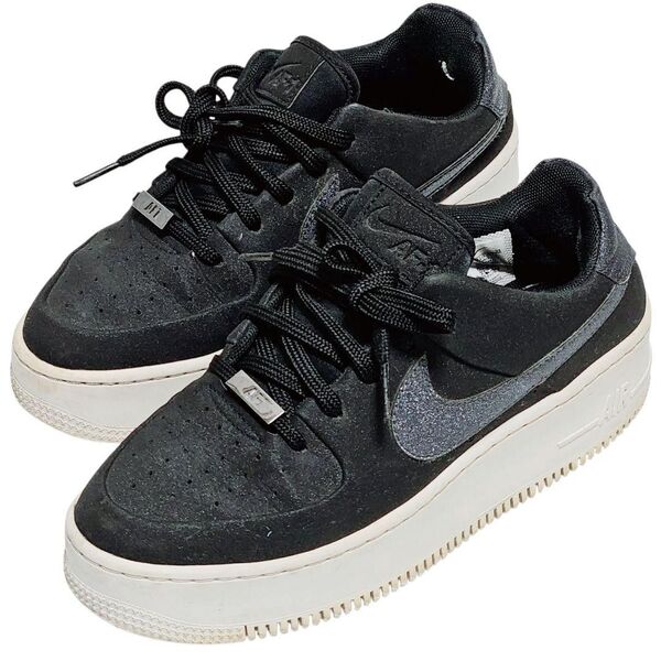 NIKE ナイキ【24.0】厚底 スニーカー エアフォース レディース ブラック