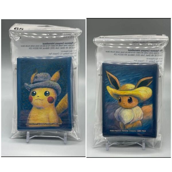【新品未開封】ゴッホピカチュウ&イーブイ デッキシールド セット スリーブ ポケモンカードゲーム