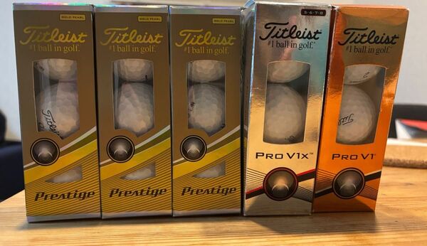ゴルフボール タイトリスト PROV1、V 1X、Prestige 合計15個