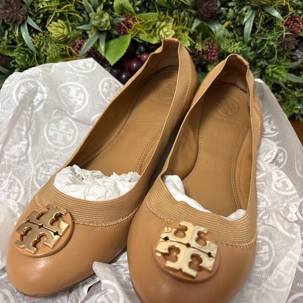TORY BURCH トリーバーチ フラットシューズ MINNIE TRAVEL BALLET 6.5