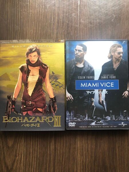 DVD バイオハザードⅢデラックスコレクターズエディション&マイアミバイス 2本セット