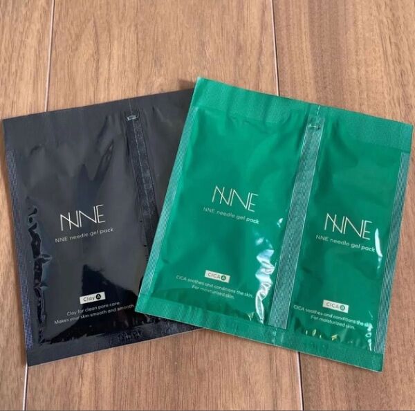 NNEニードル炭酸パック NNE ニードル炭酸パック 炭酸パック 毛穴 CICA 緑・黒 各1個 2週間分