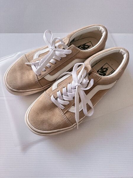 VANS OLD SKOOL ベージュ 23.5cm バンズ スニーカー オールドスクール