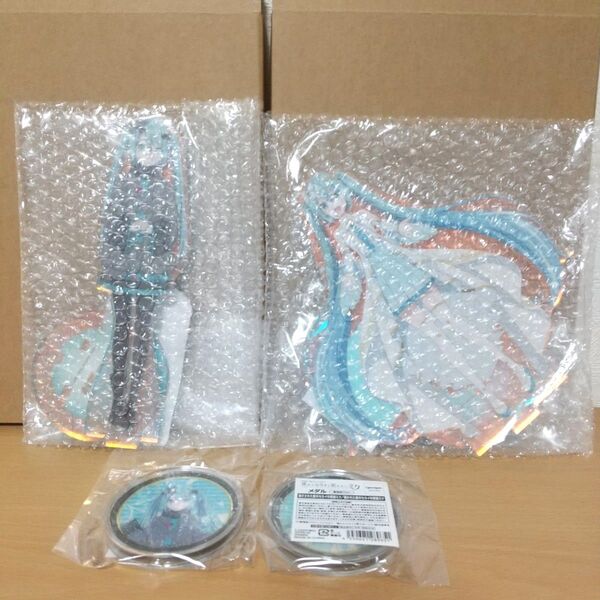 劇場版プロセカ 歌えるミクと歌えないミク ビッグアクスタ メダル バツミク 窓ミク 初音ミク アクリルスタンド